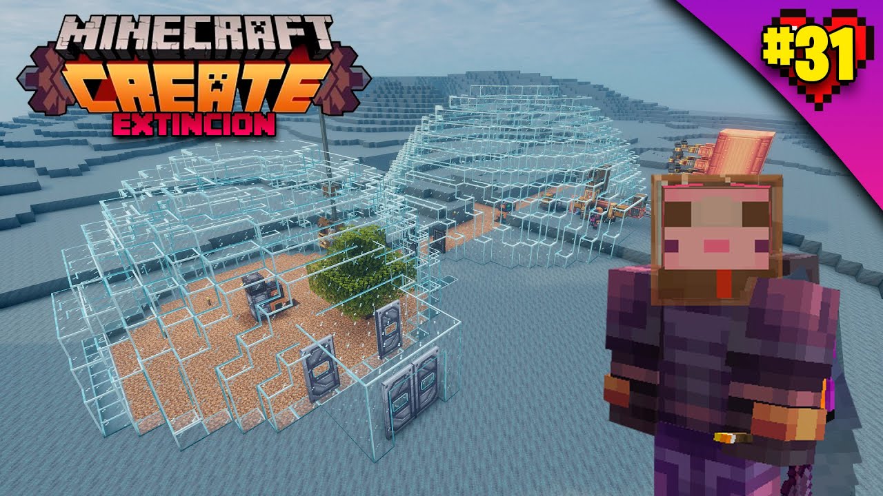 ✅ CONSTRUI UNA BASE LUNAR! en minecraft CREATE MOD!