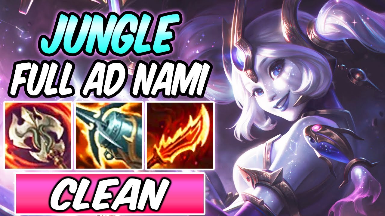 S+ FULL AD NAMI JUNGLE INSANE HYDRA KRAKEN ON-HIT Build & Runes | League of Legends | Season 11