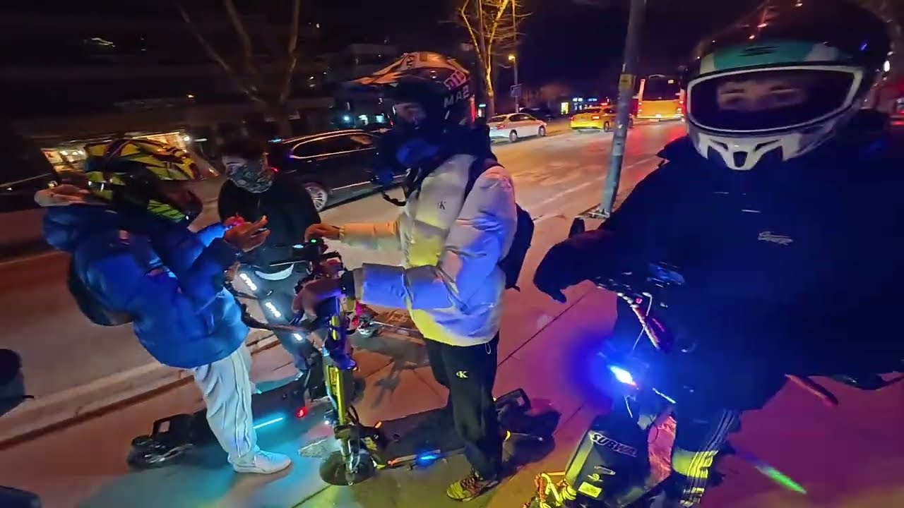 Caddebostanda scooter ekibi ile gazladık