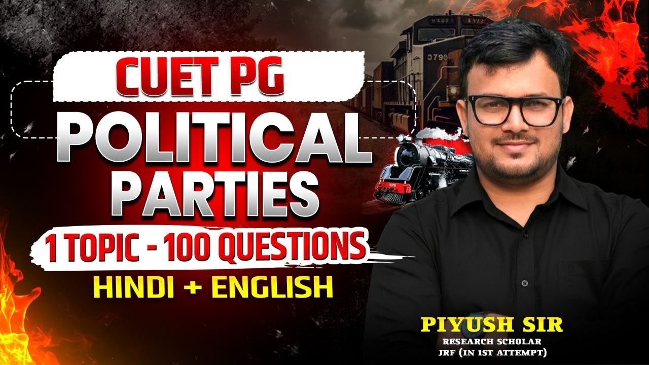 CUET PG Political Science 2026 | Political Parties