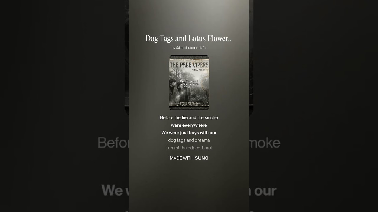 Dog Tags and Lotus Flowers(clip) #music