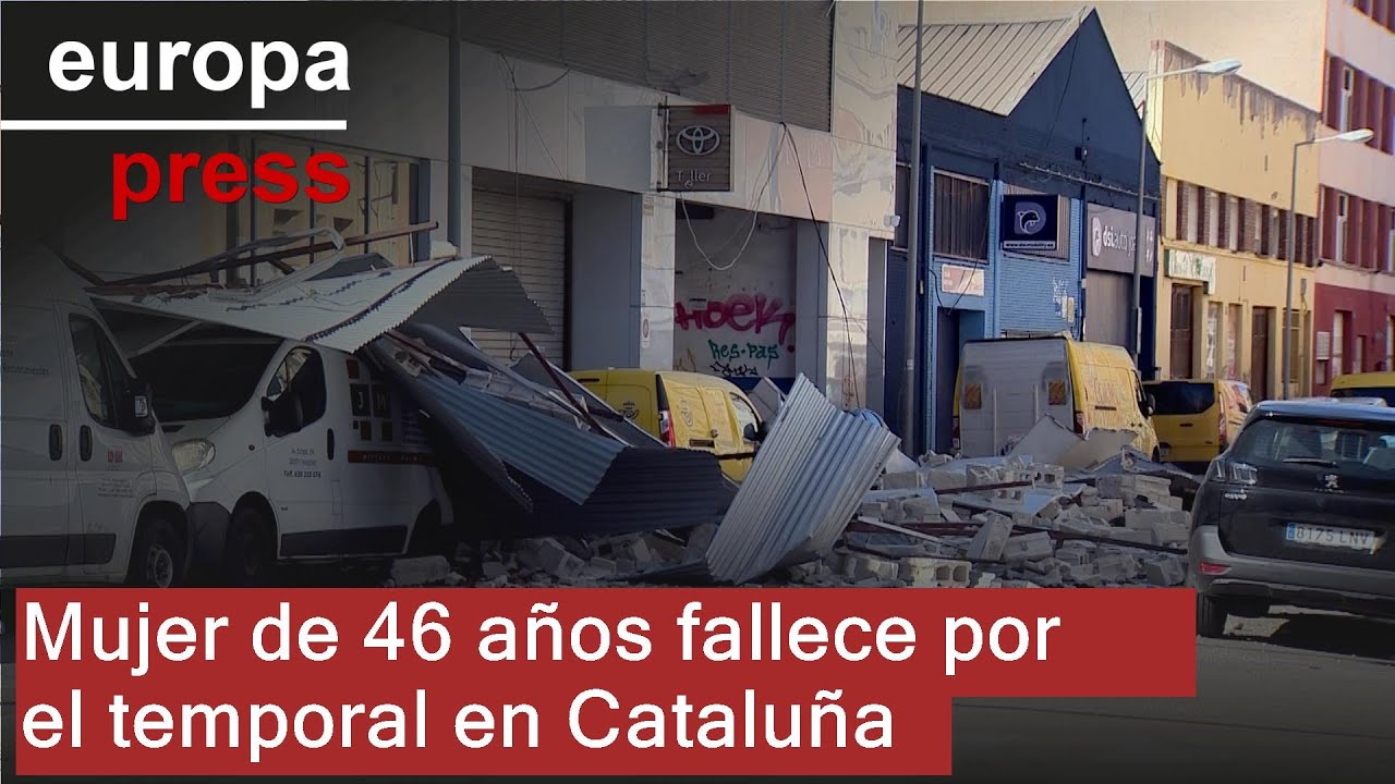 Muere una mujer de 46 años herida por los efectos del temporal de viento en Cataluña