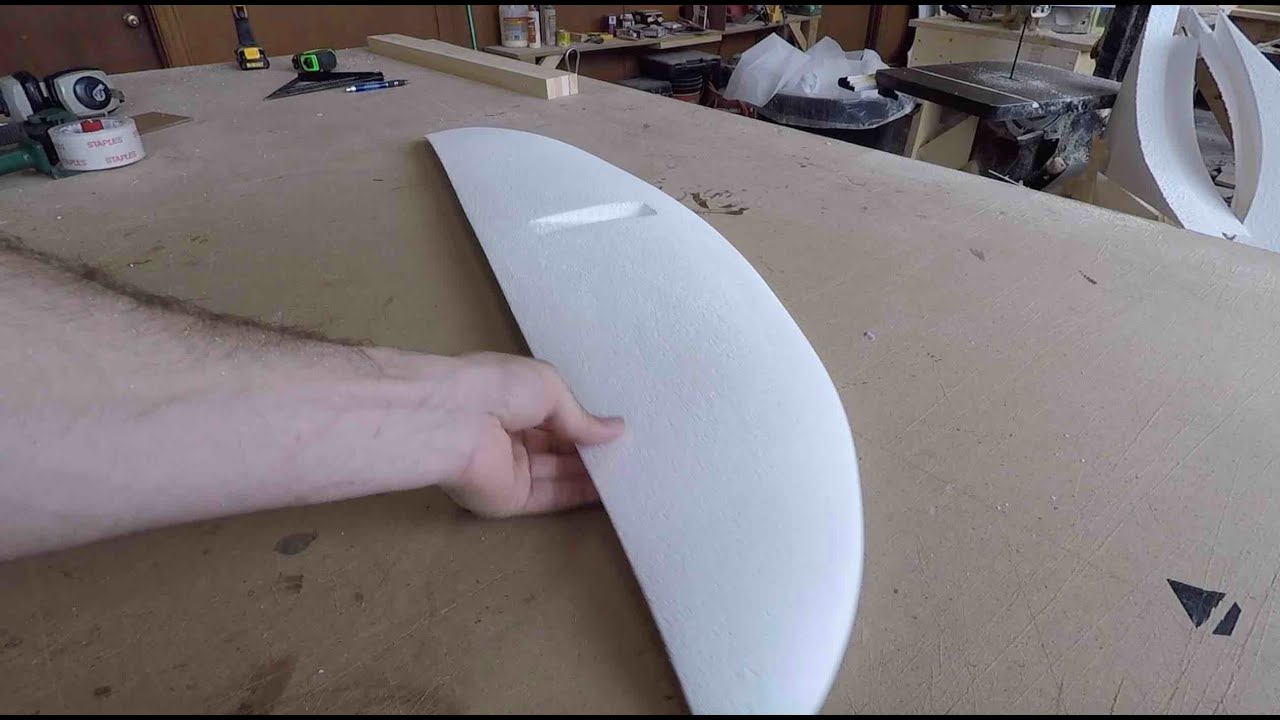 Making a hydrofoil pump wing.