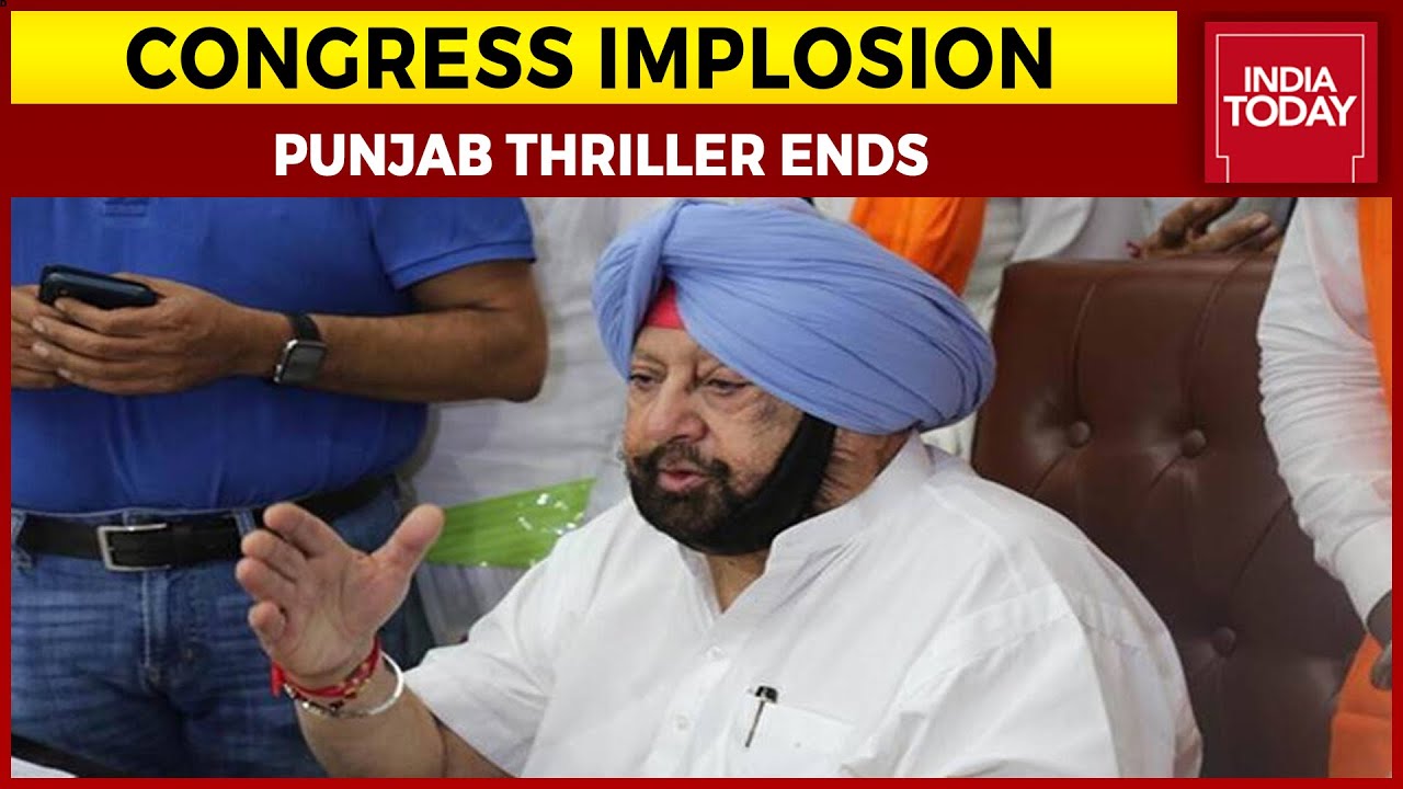 Congress Implosion: Punjab Thriller Ends, Captain Amarinder Singh Resigns As CM | India Today