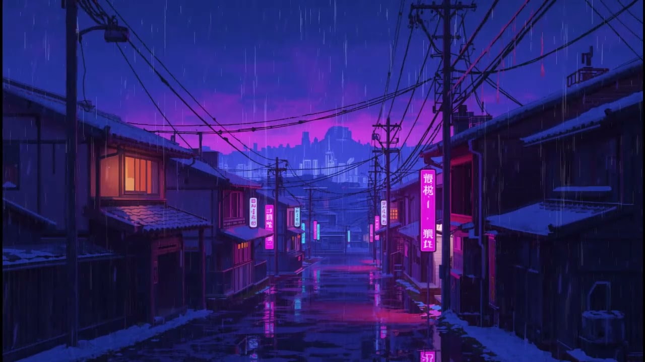 Chill Night in Tokyo Rain 🌧️ Smooth Lofi Hip Hop for Study
