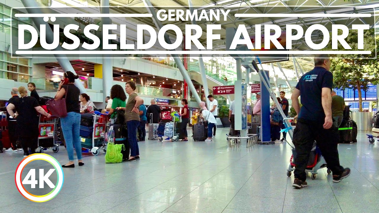 Düsseldorf International Airport (DUS) in Germany, August 2022 4K Walking Tour