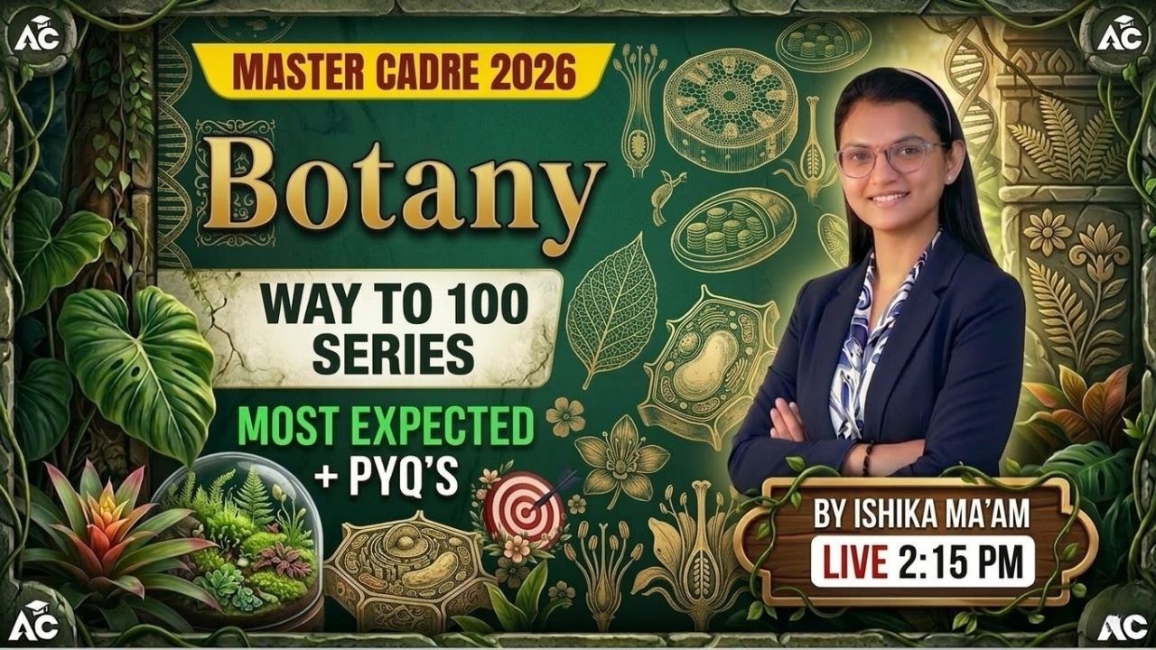 Master Cadre 2026 | Botany Most Expected Pyq's | Way To 100 Series By Ishika Mam