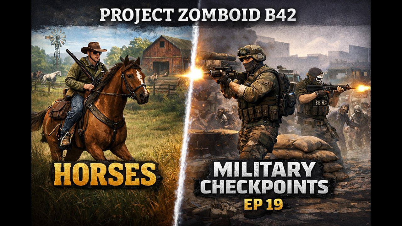 Project Zomboid | Horses Mod First Look (Single Player)