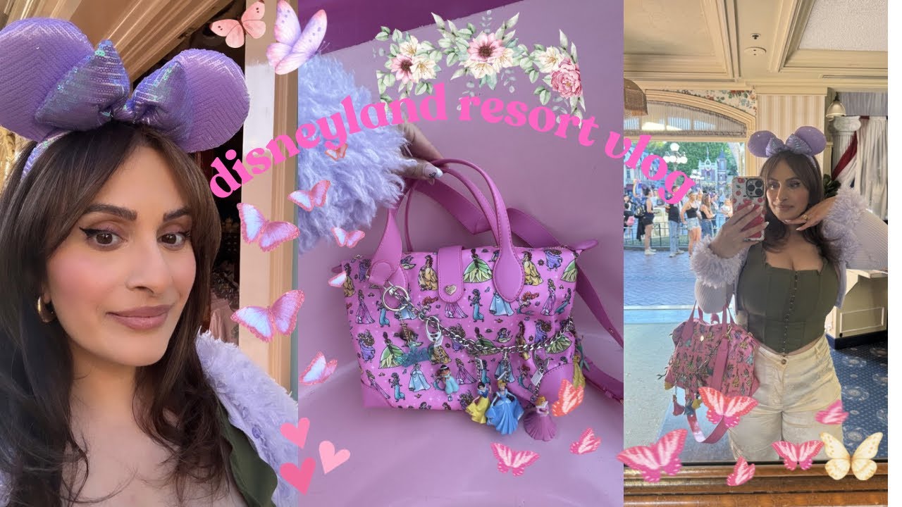 Видеоблог о курорте Диснейленд 🦋💗🎀🐭✨ Сумка принцессы Стоуни + весна в парках 💐 + специальное меро...