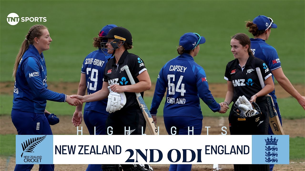 New Zealand vs England Women's 2nd ODI 🏏 | Tourists seal series win 🤩 | TNT Cricket Highlights