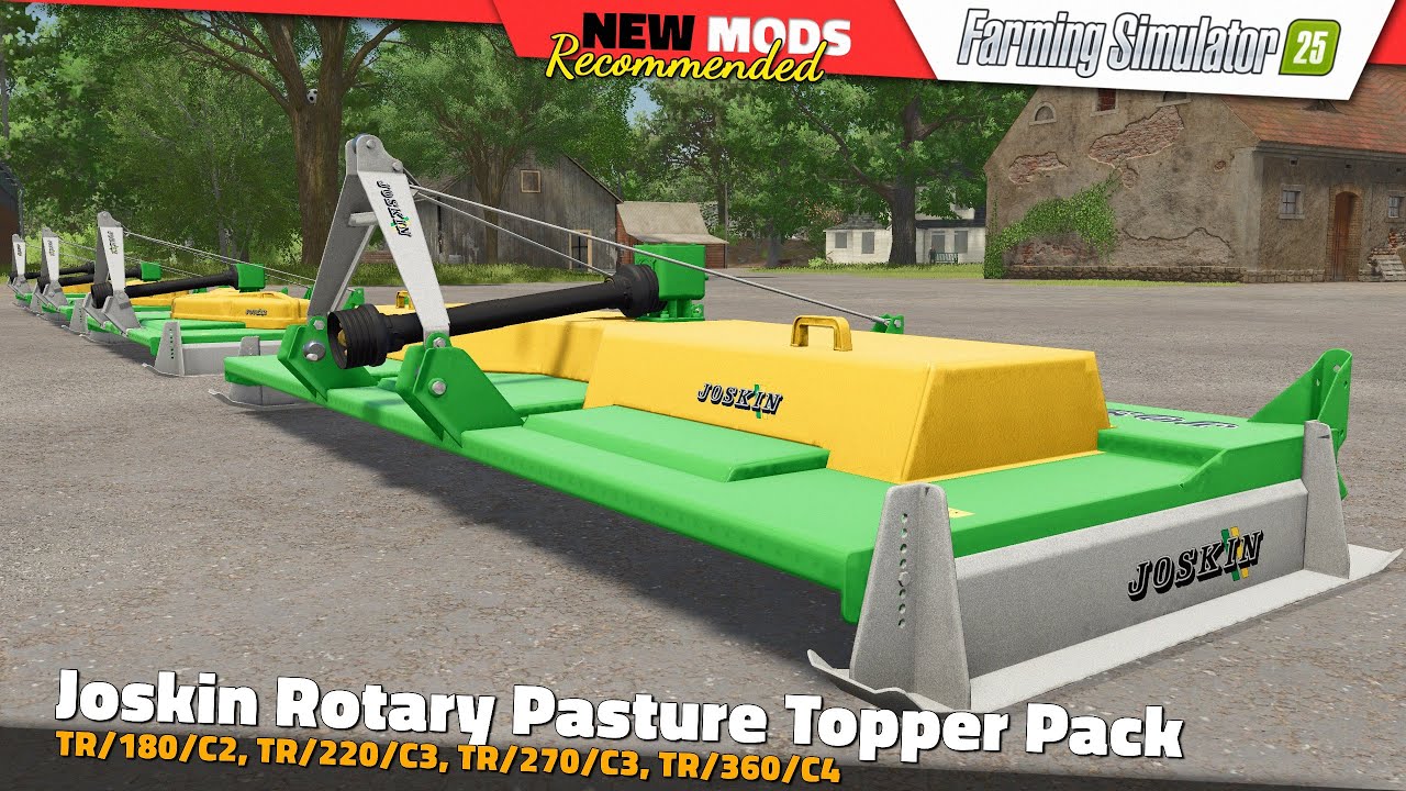 FS25 | Joskin Rotary Pasture Topper Pack - Farming Simulator 25 Mods Review QHD