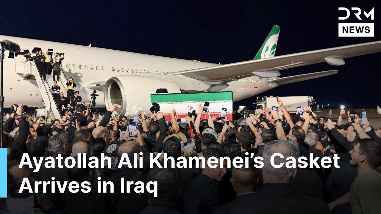 FULL ARRIVAL: Ayatollah Ali Khamenei&rsquo;s Casket Arrives in Iraq Ahead of Funeral Ceremony | AK1N