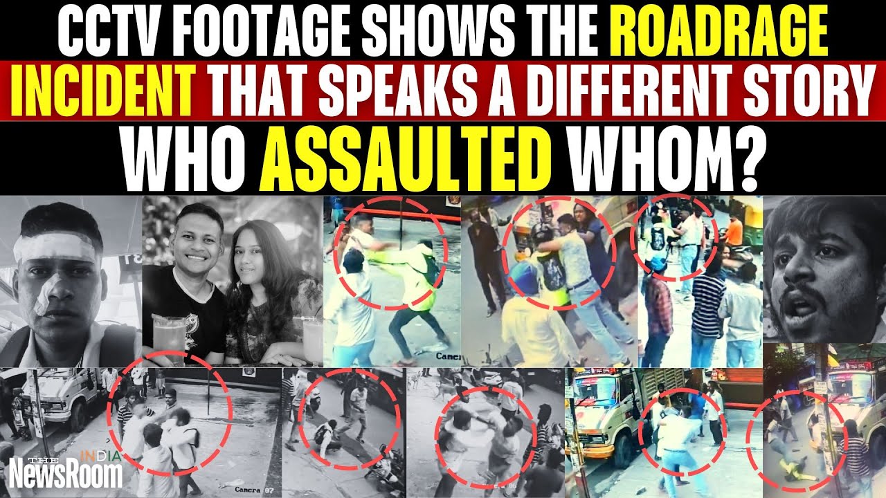 CCTV Footage Tells a Different Story of Brutal Roadrage Incident B/W IAF Wing Commander & the Man