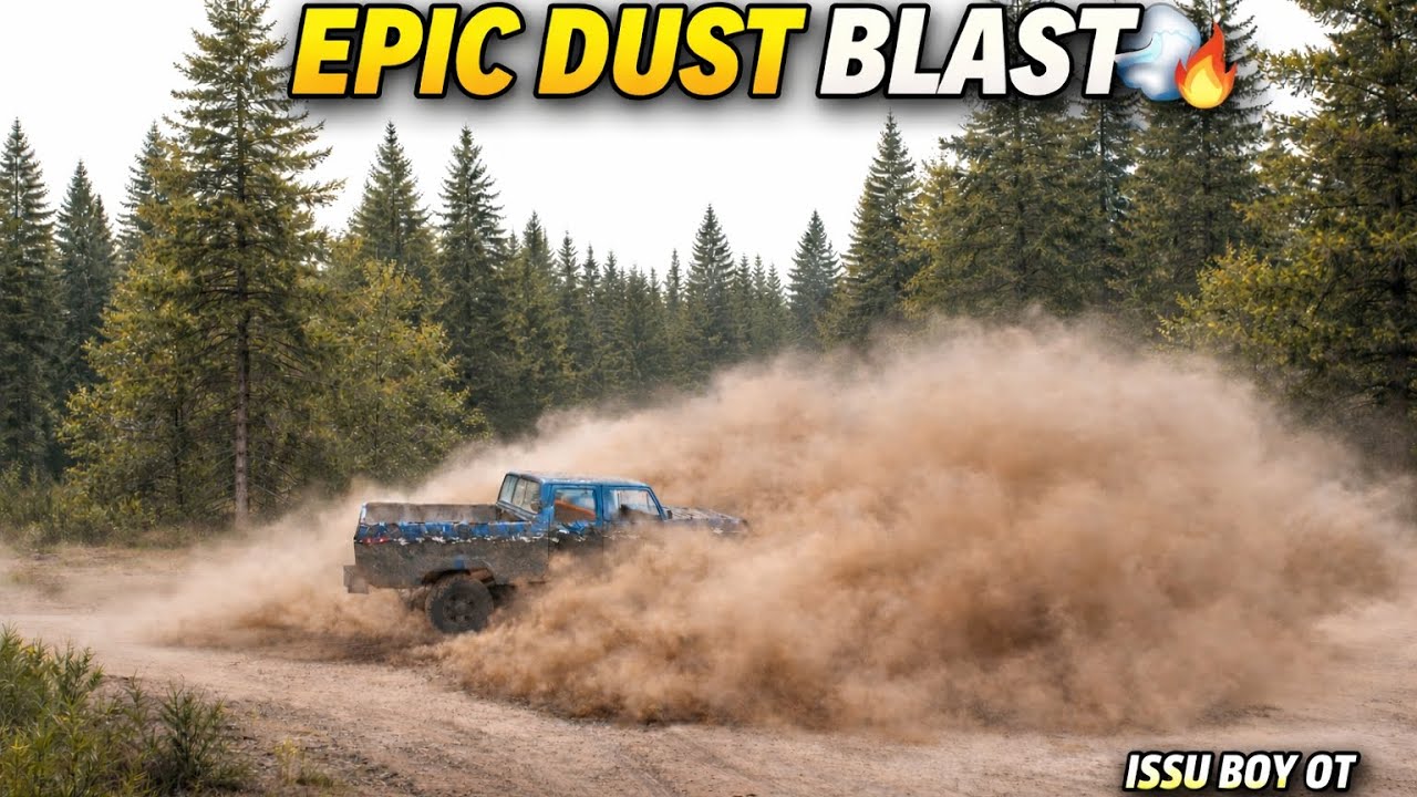 Epic Dust Blast Offroad Challenge 😱🔥 | Extreme Truck Drift in Jungle | Issu Boy OT