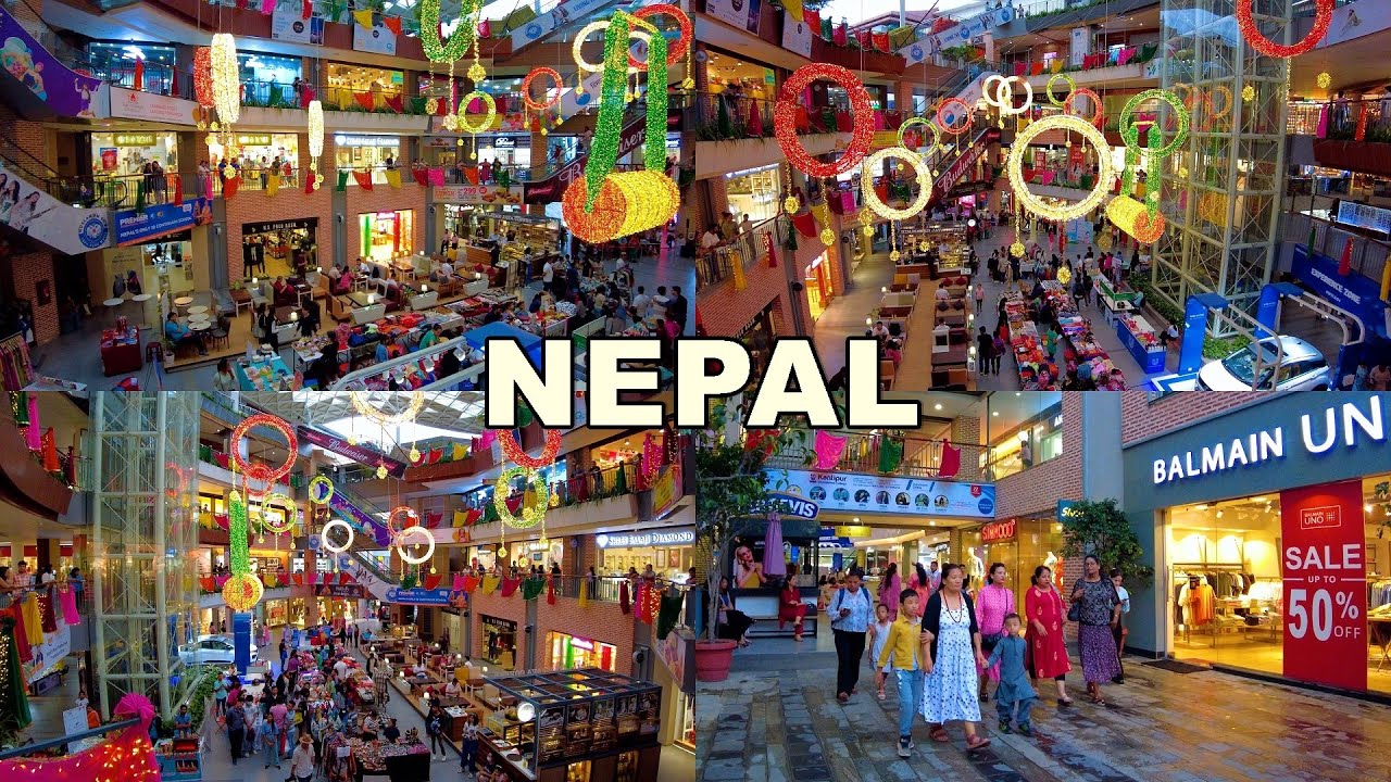 【🇳🇵 4K】The Most Popular Happening Shopping Mall in Nepal -  LABIM MALL