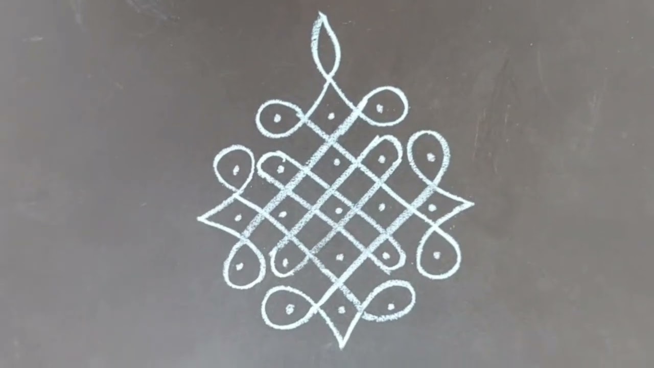 Kolam Rangoli (Mandana Style) | Simple Design for Every Home