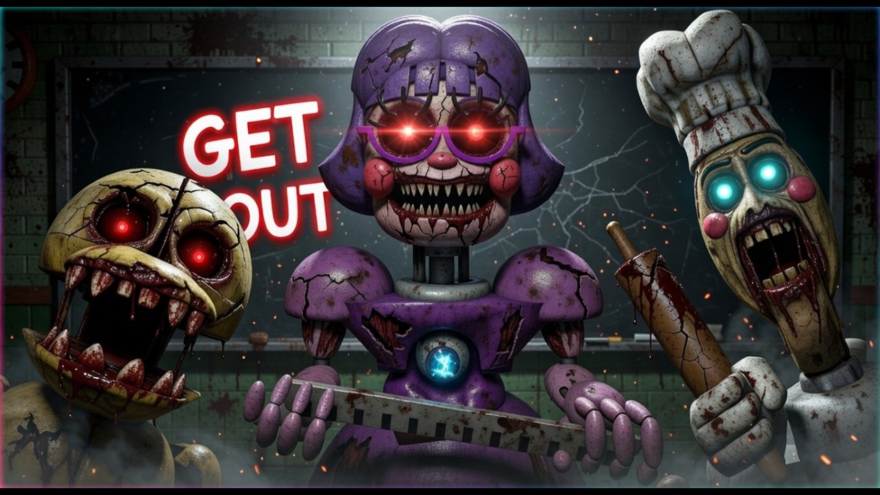 RUN SCARY ROBOT TEACHER\\\ THEY GOT ME