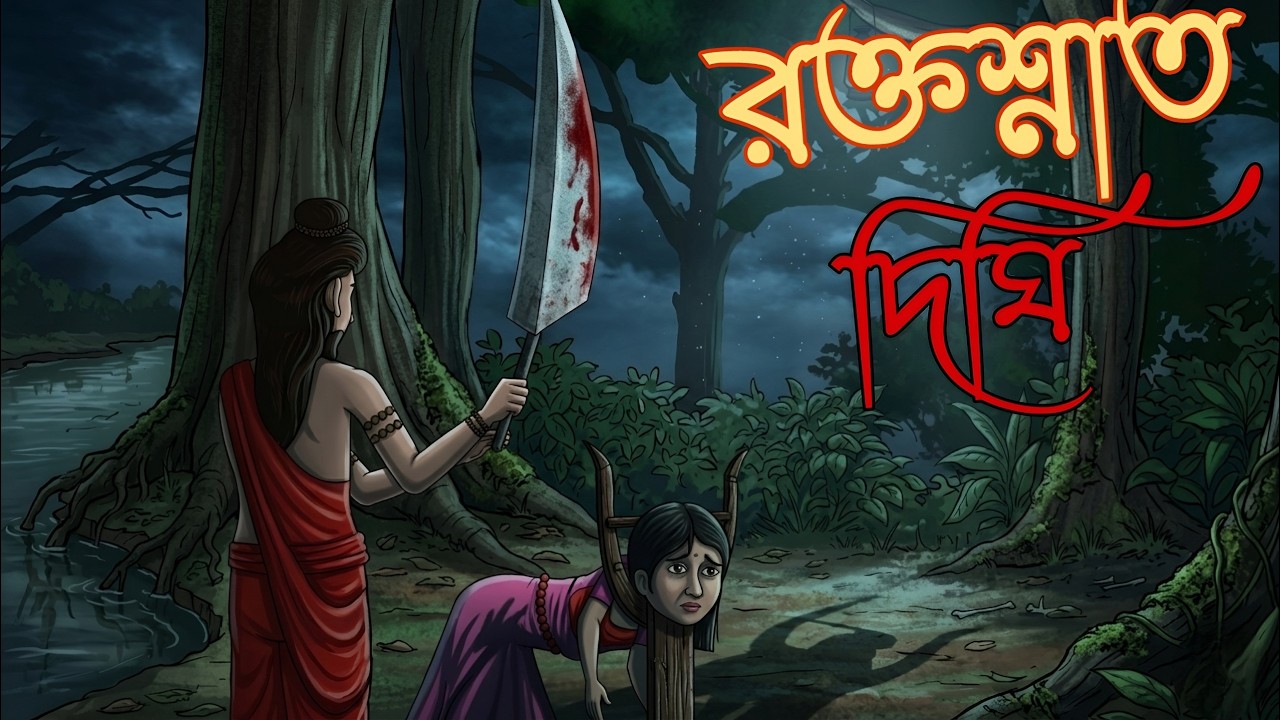 রক্তশ্নাত দিঘি । The Blood Bathed Lake | Ghost Story Bangla | Bhoot Cartoon Horror Story |