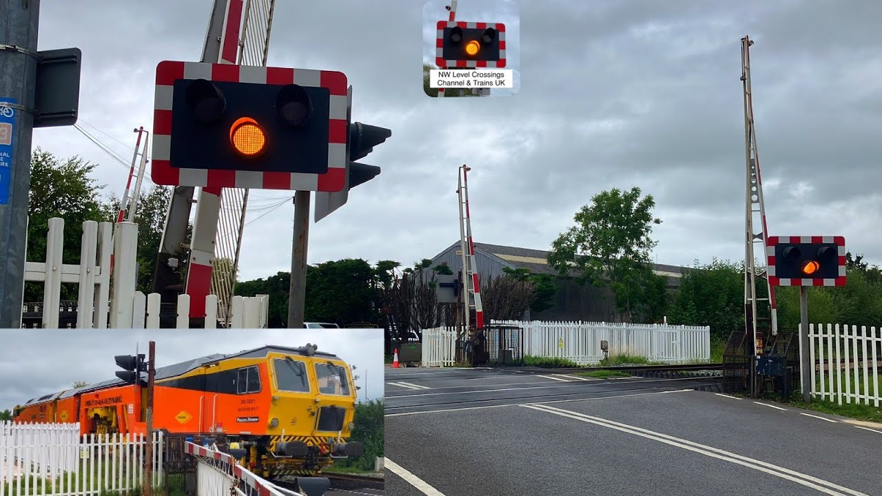 Rare Barriers, No Alarms & Tamper at Puxton & Worle Level Crossing, Somerset