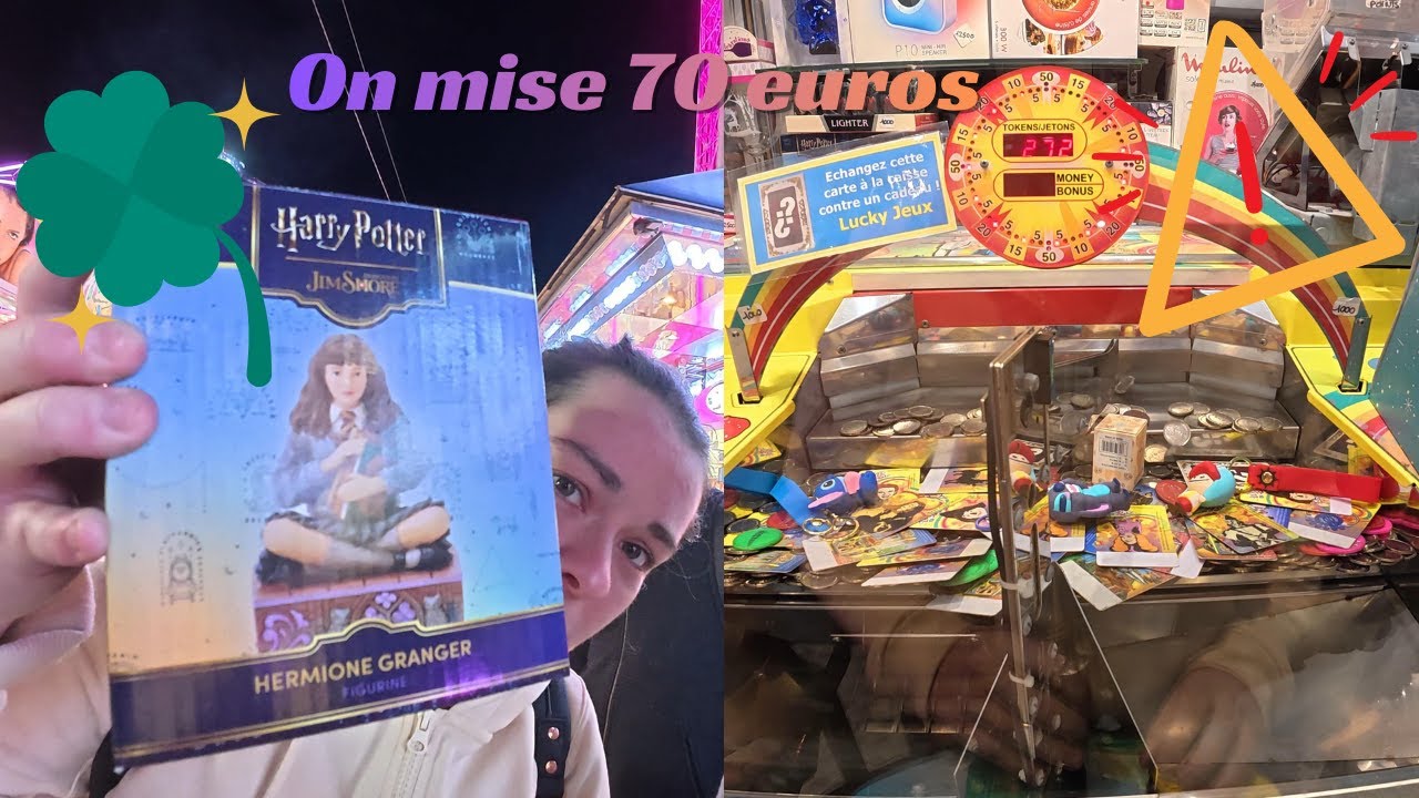On mise 70 euros au stand Lucky jeux à la foire saint romain à Rouen
