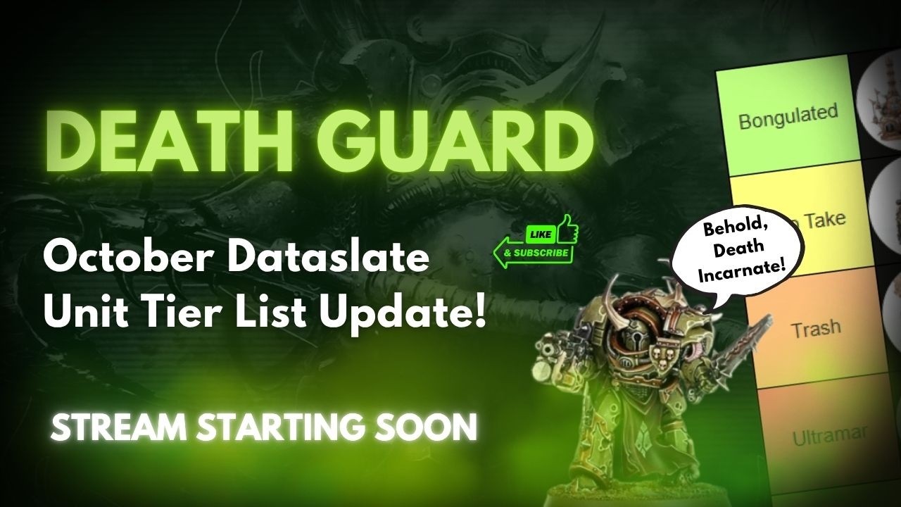 Death Guard Unit Tier List - October Dataslate Update!