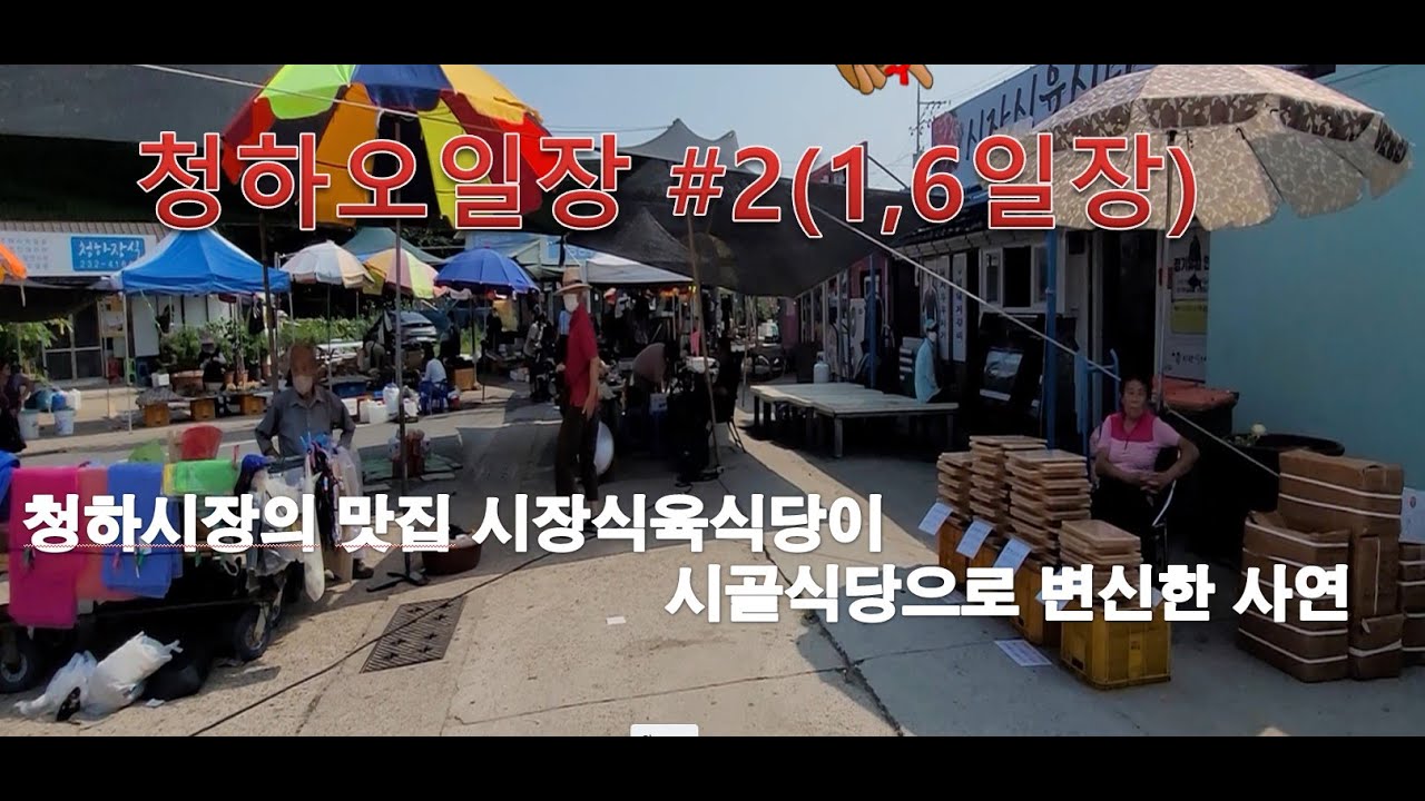 ep7(2)_시골식당으로 바뀐  맛집 시장식육식당의 진실(청하오일장ep2)_가짜농부의 시골생활