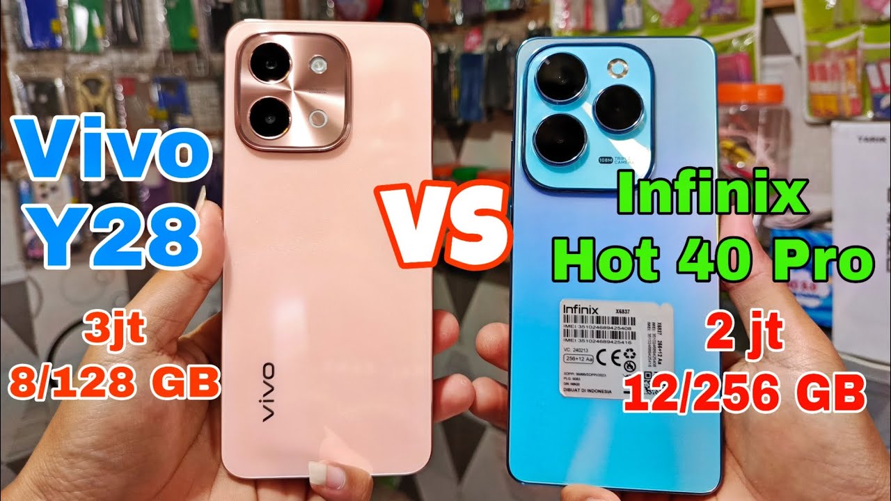 vivo Y28 vs infinix hot 40 pro , infinix hot 40 pro vs vivo Y28