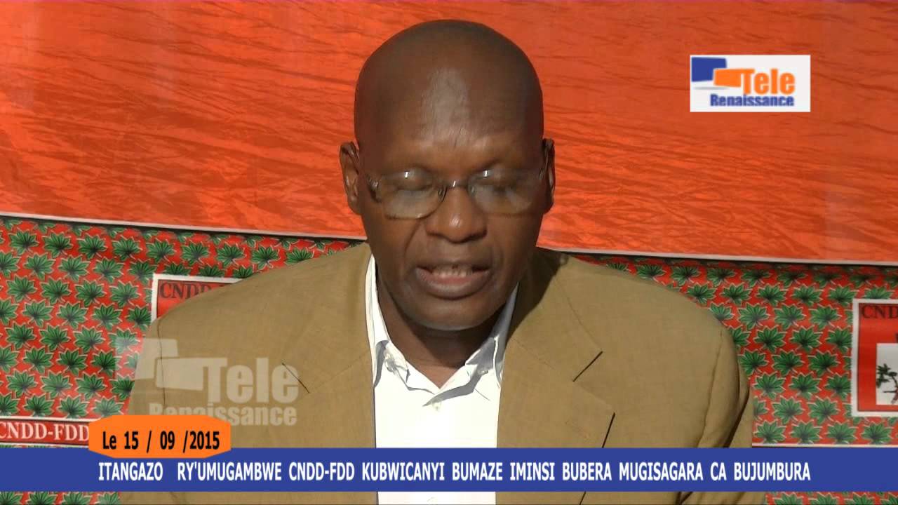 ITANGAZO RY'UMUGAMBWE CNDD-FDD KUBWICANYI BUMAZE IMISI MU GISAGARA CA BUJUMBURA.