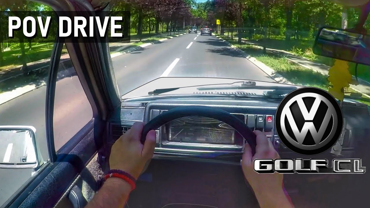 Volkswagen GOLF 2 1987 ( 1.6 70 HP ) | POV Test DRIVE