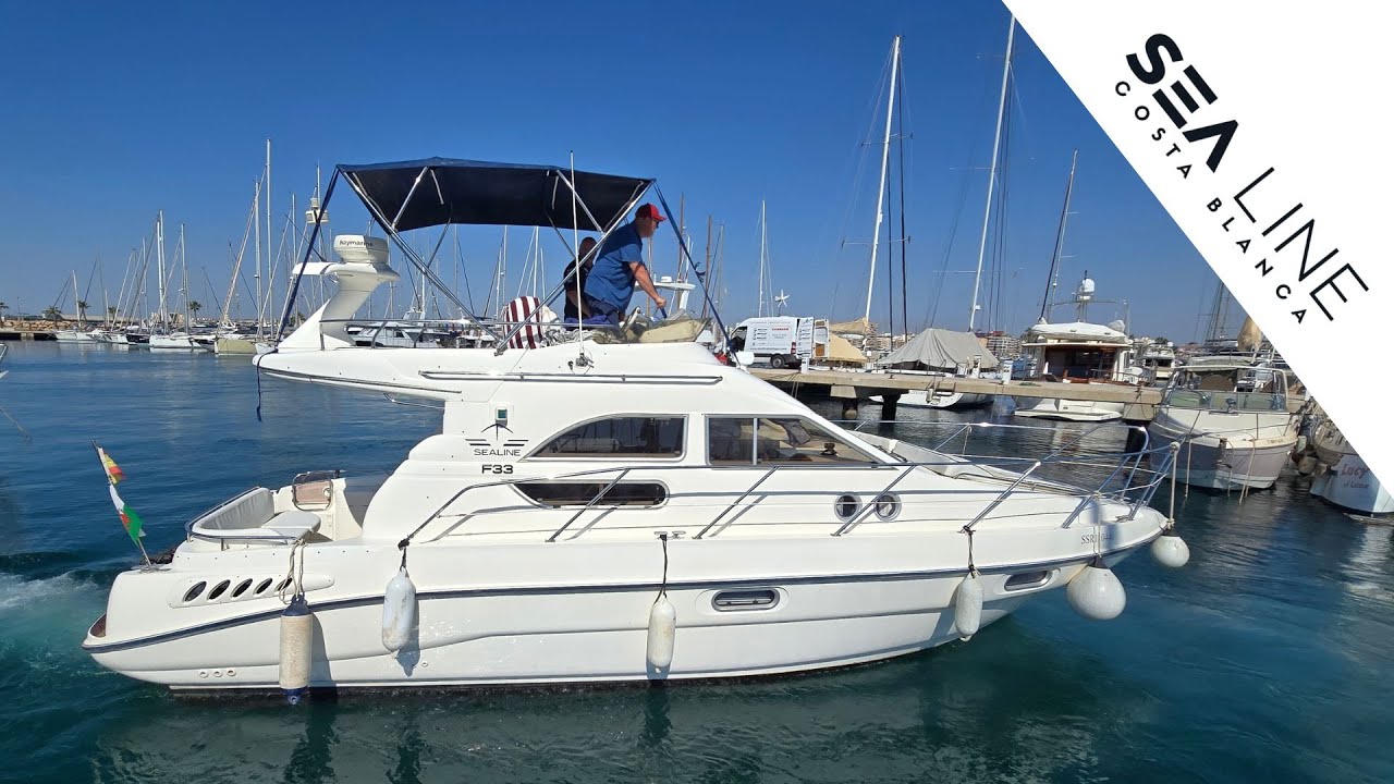 Pre-Owned Sealine F33 available for sale @ Sea Line Costa Blanca in Torrevieja. ( Interior View )