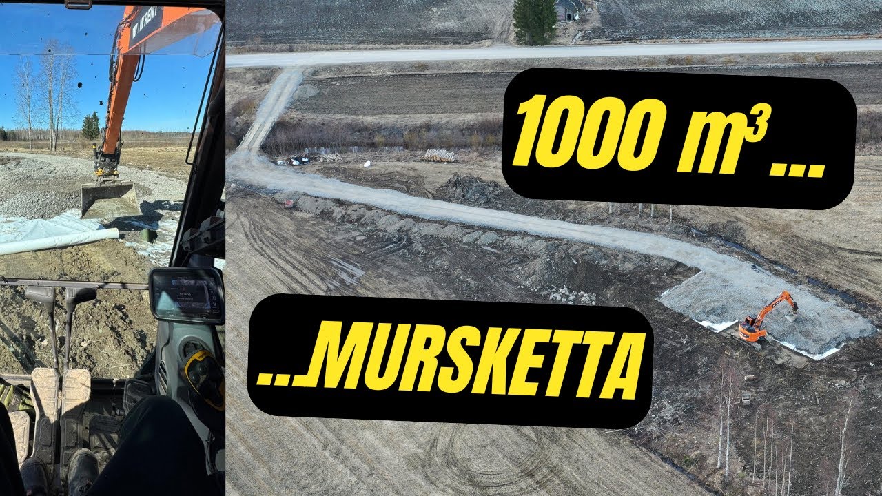 Piha, Kaivuritöitä ja Murskeen ajoa | Paulin Rakennuspäiväkirja! Osa 6.