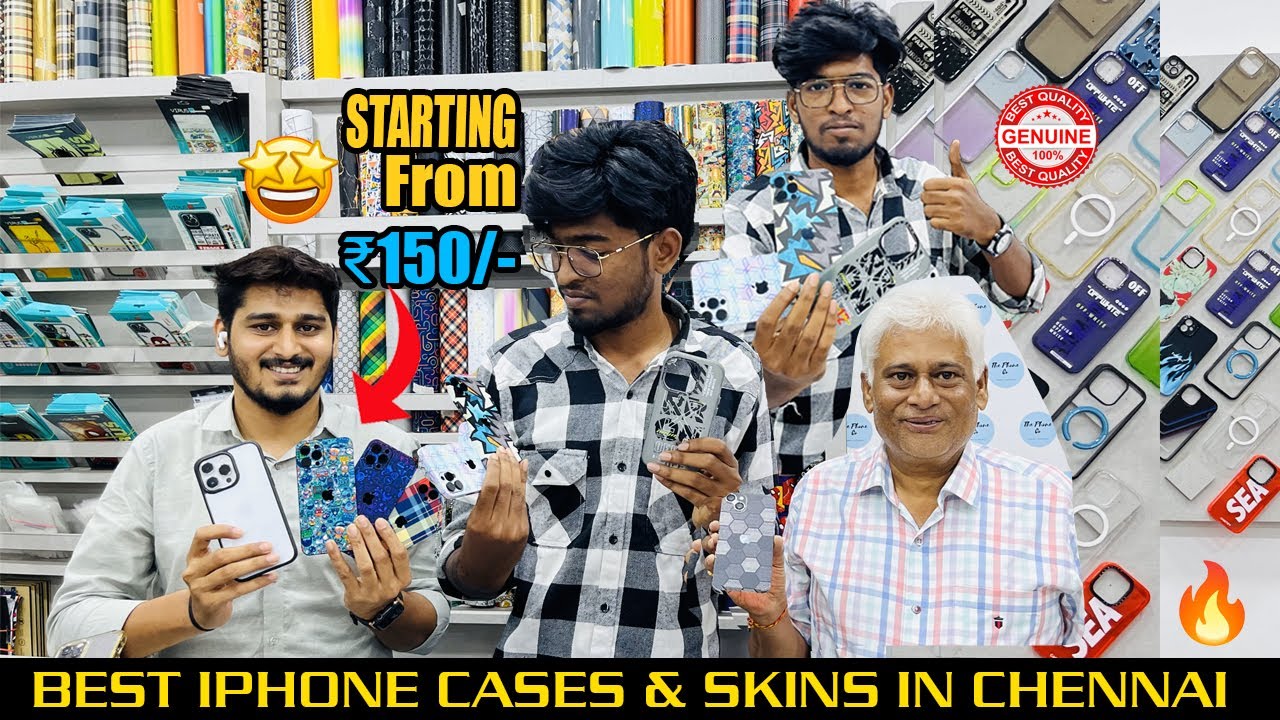 iPhones-கு Vera Level  Back Case வாங்கணுமா..! | BEST IPHONE CASES & SKINS IN CHENNAI🤩