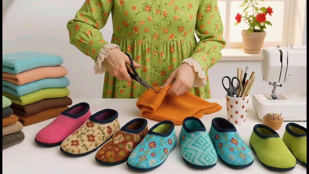 • Amazing DIY! You Won’t Believe These Cozy Slippers 😍
