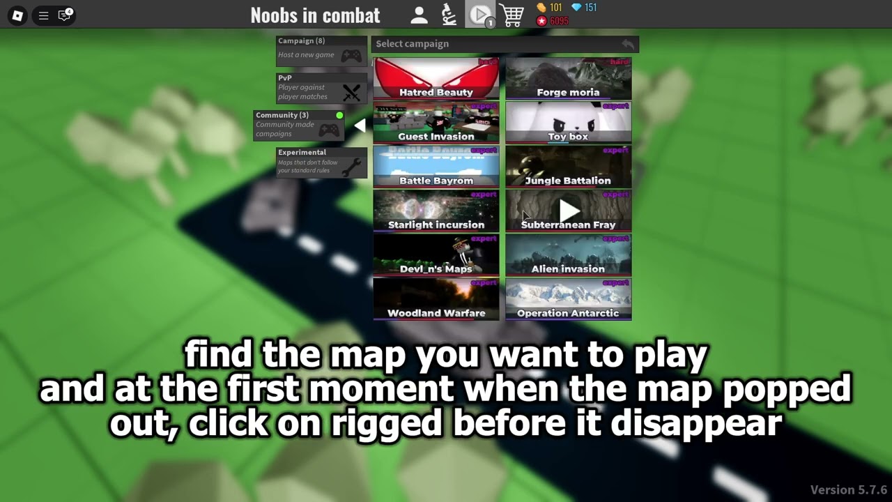 How to play Rigged on Community maps | Glitch | Noobs In Combat