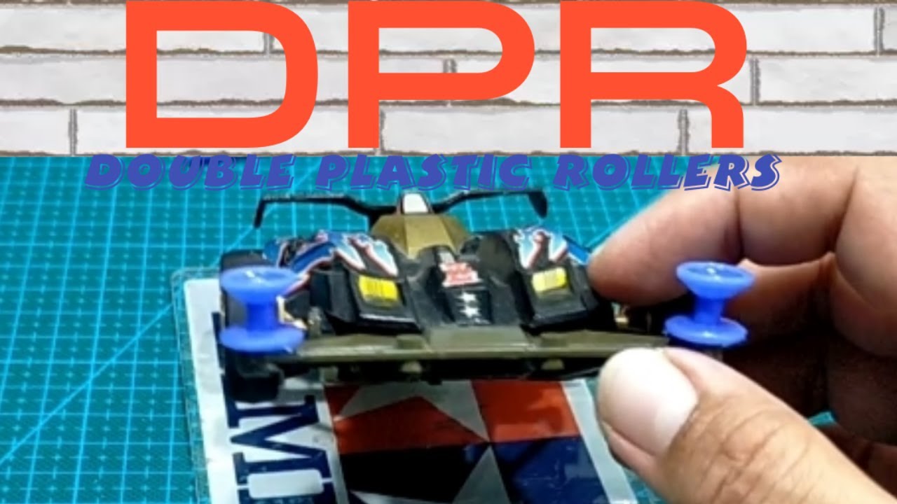 HOW to DOWNTRUST DPR(double plastic rollers)of tamiya mini4wd😊🏎️🏁👍🤘