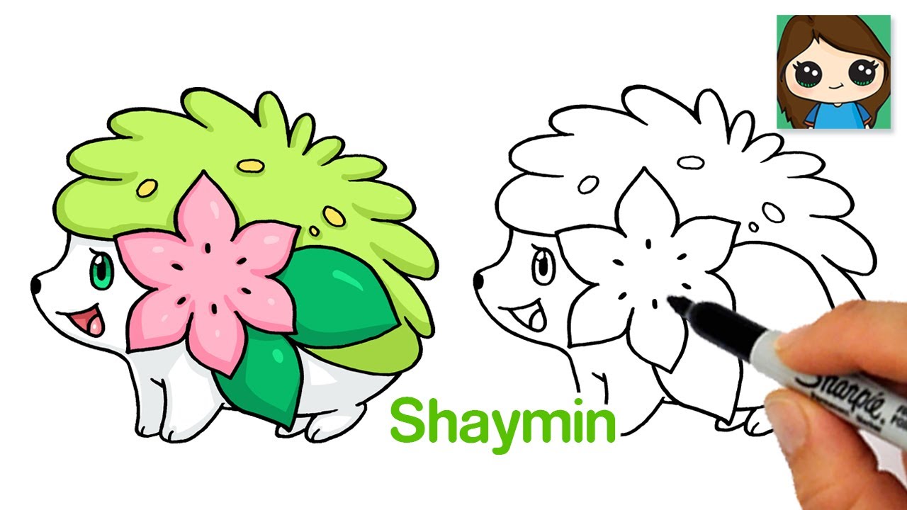 How to Draw Pokemon Easy | Shaymin