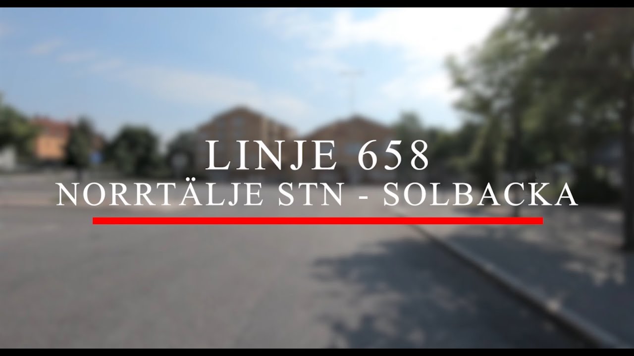 Linje 658 Norrtälje Btn - Solbacka