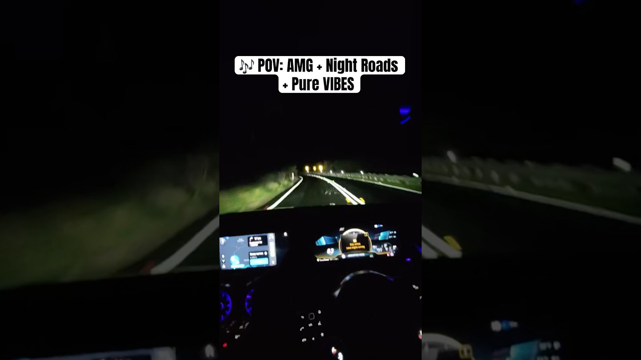 🎶 POV: AMG CLA45s + Night Roads + Pure VIBES #therapy #chill #amg