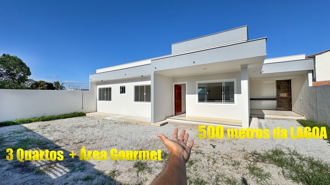 CASA NOVA NO COQUEIRAL! 3 QUARTOS + ÁREA GOURMET - ARARUAMA RJ #imoveisvenda #tour #araruama
