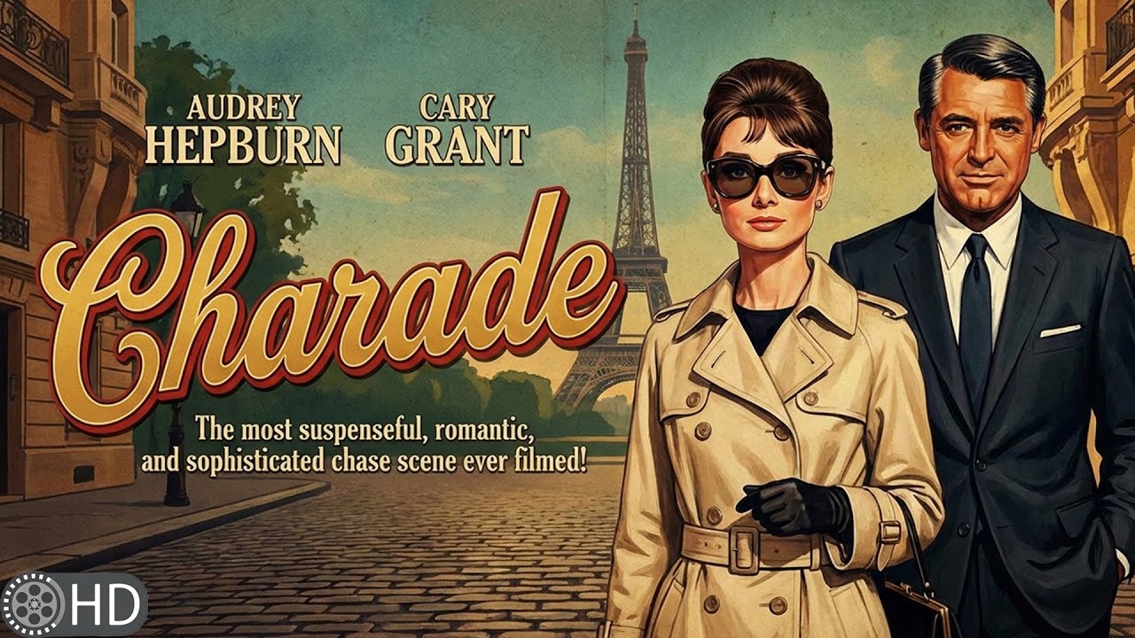 Audrey Hepburn | Mystery Thriller | It All Starts With A Body Falling From A Train! | Charade