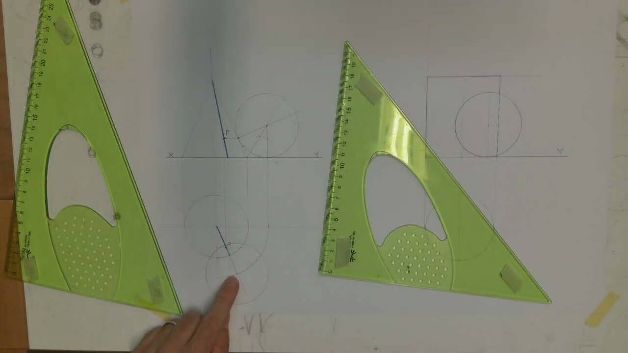 Graphics in Design & Communication P41/P42 - Solids in Contact (Sphere & Cone / Sphere & Cylinder)