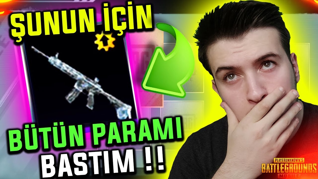 GERÇEK! BÜTÜN PARAMI BASTIM! BUZ DİYARI M416 PUBG Mobile Sandık Açılımı
