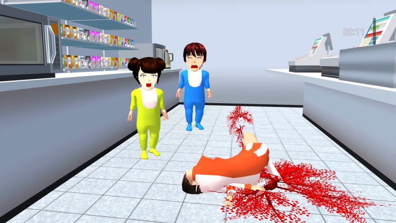 Mbak mami yang malang | Sakura school simulator 
