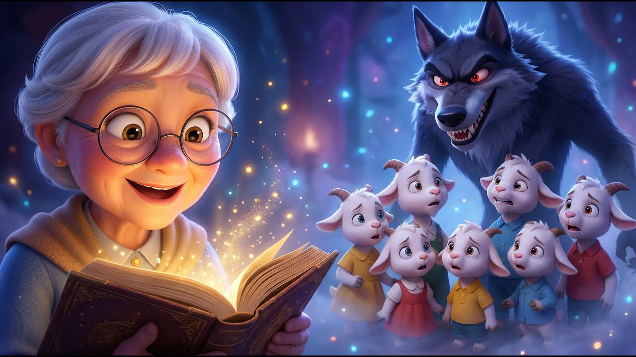 El Lobo Feroz y los 7 Cabritos 🐺🐐 - Cuento Infantil para Dormir en Español HD