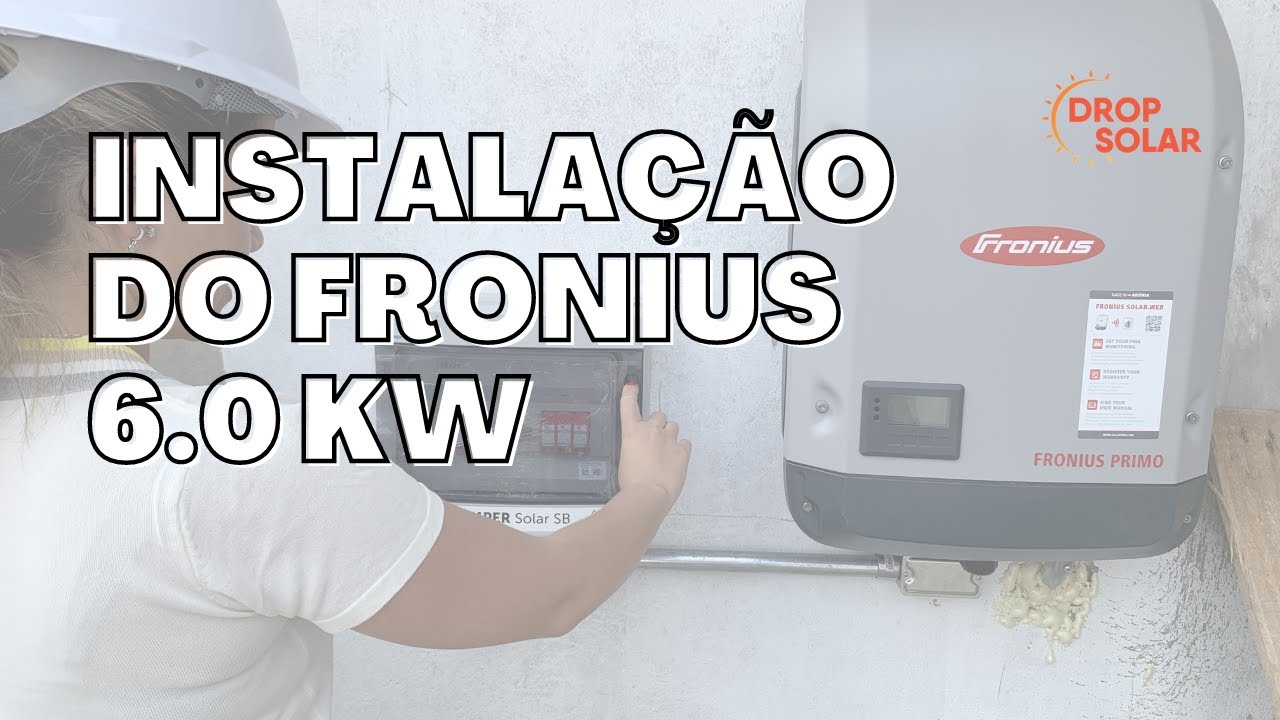 Instalação do INVERSOR FRONIUS | Parte Corrente Contínua (CC) | Drop Solar