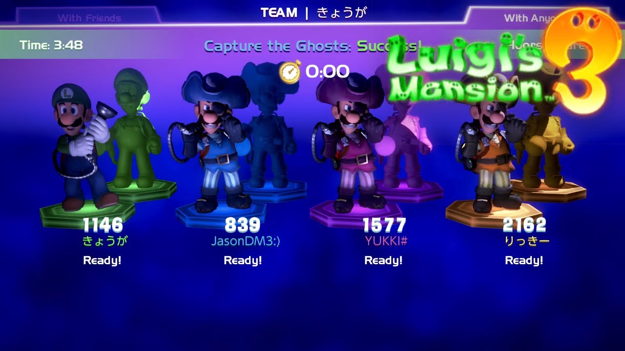 Luigis Mansion 3 Co-Op ScareScraper 8 Players Online Multiplayer DLC Pack 2 Cap Weegee/Pirate Theme!