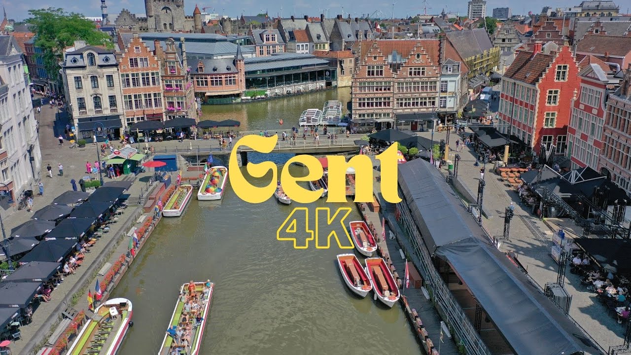 Gent drone footage 4K #gent #belgium