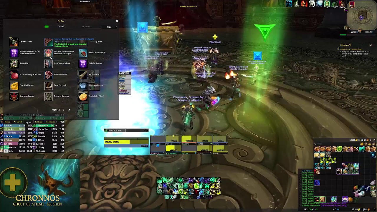 Ghost of Atiesh Throne of Thunder  Main run, on monk today