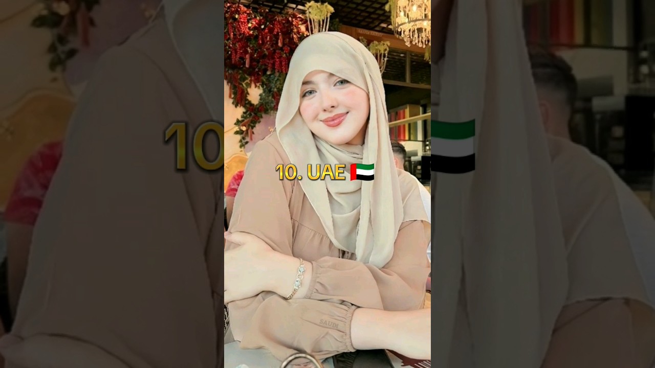 Top 10 muslim countries with most beautiful 🌹 women 😍 #shorts #beautiful #muslim