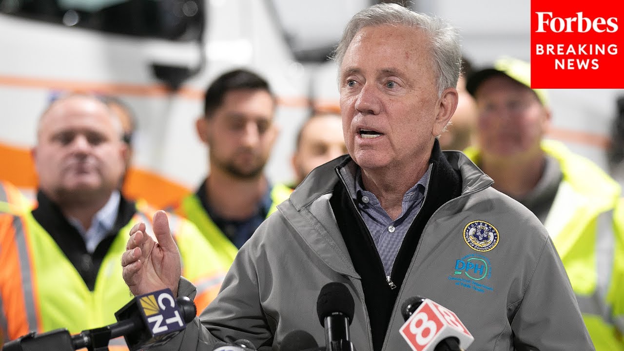 Gov. Ned Lamont Holds Press Briefing On Emergency Weather Services In Connecticut Amid Winter Storm